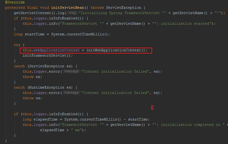 FrameworkServlet.initServletBean()