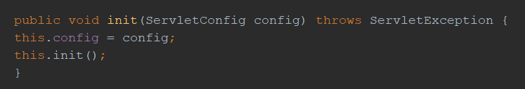 GenericServlet.init
